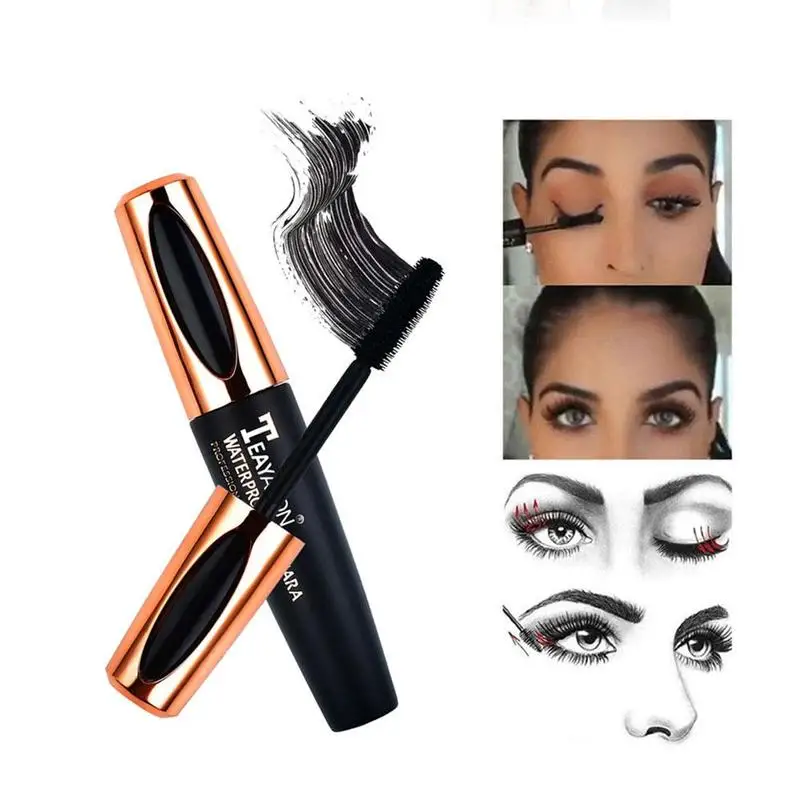 Silk Fiber Eyelash Mascara Extension Makeup Black Waterproof Lengthening mascara Volume Express false eyelashes cosmetic