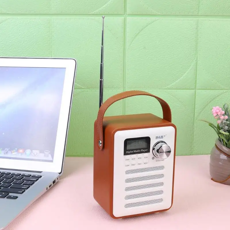 H6 DAB+ fm-приемник аудио стерео цифровое радио MP3 проигрыватель портативный Перезаряжаемый Bluetooth USB Деревянный Ретро ЖК-дисплей