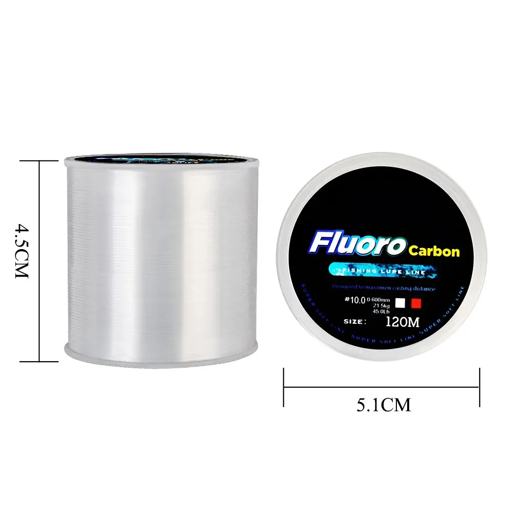 120M Fishing Line Carbon Fiber Coating Nylon String Cord Fluorocarbon StrongLine 120M Fishing Line Carbon Fiber Coating Nylon String Cord Fluorocarbon StrongLine