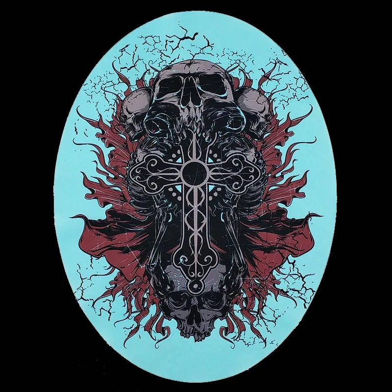 2 шт. индивидуальный Принт Большой властительный Овальный Змеиный череп животные