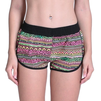 

1pc Women's Summer Beach Shorts Europe Style Print Beach Pants Seaby Holiday Women Bermuda Shorts 06#