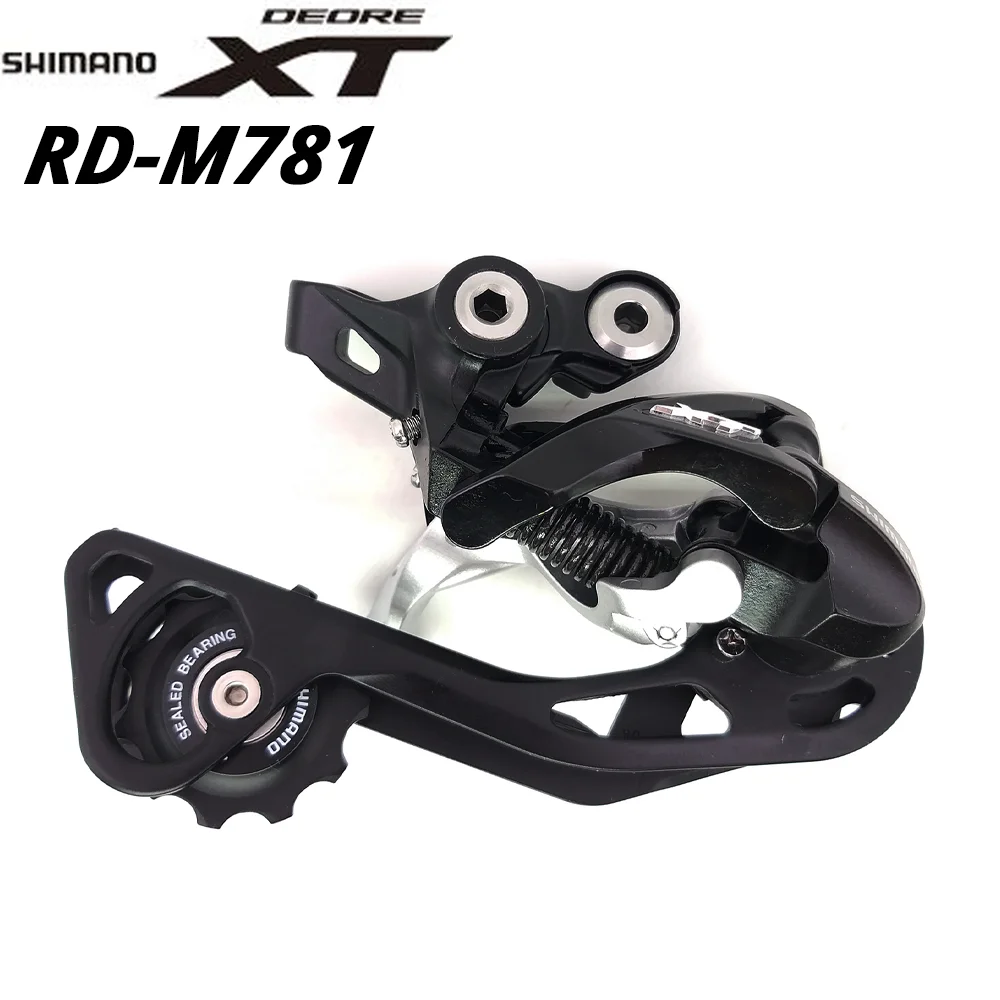 Задний переключатель передач Shimano Deore XT 10 скоростей черный|Велосипедный