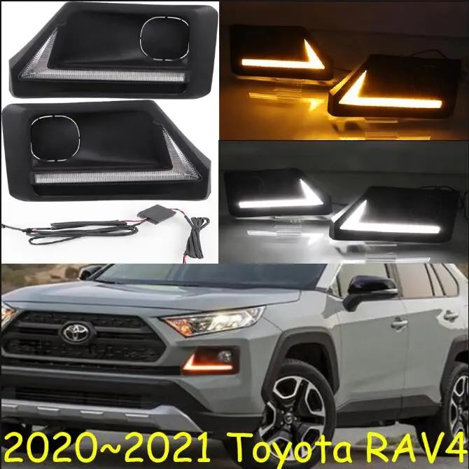picture Год, автомобильный бампер, налобный фонарь для RAV 4 RAV4, Дневной светильник, автомобильные аксессуары, СВЕТОДИОДНЫЙ DRL головной светильник для RAV4, противотуманный светильник - Цвет: picture