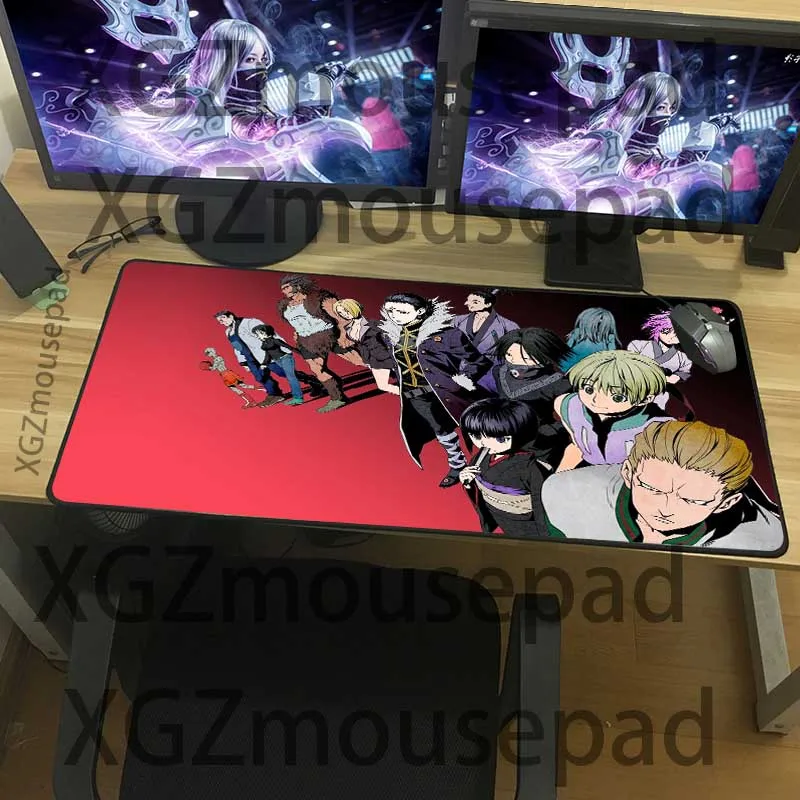 XGZ Hunter Spider Thief HD Anime Custom Large Computer Desk Mat Black Lock Edge Family Mouse Pad No
