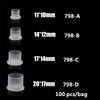 100 PCS Disposable Microblading Steady Plastic Tattoo Ink Cups 4 sizes Permanent Makeup Pigment Clear Holder Container Cap ► Photo 1/5