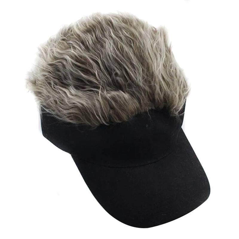 Унисекс поддельные волосы козырек шляпа Гольф парик кепки регулируемые вечерние на заказ шляпы для женщин мужчин S55