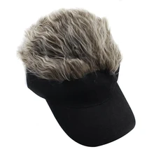 Унисекс поддельные волосы козырек шляпа Гольф парик кепки регулируемые вечерние на заказ шляпы для женщин мужчин S55