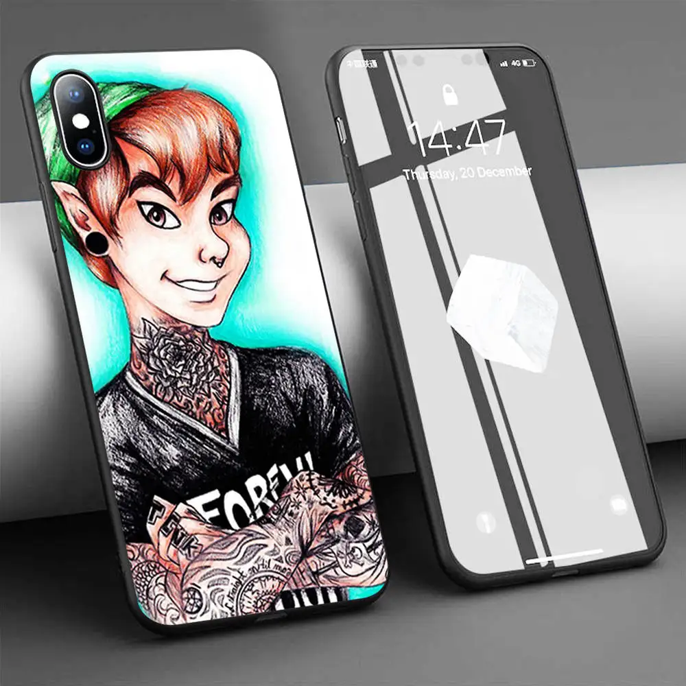 Чехол Петер Пэн с татуировками Мягкий силиконовый чехол для телефона iPhone 11 Pro Max X