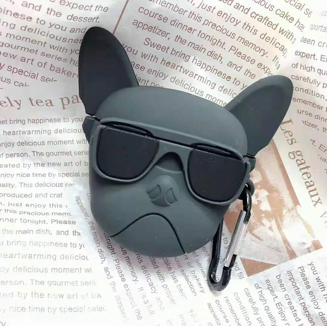 Новые милые зажигалки крикет Мягкие силиконовые формы Bluetooth беспроводные наушники крышка для Apple AirPods 1 2 коробка анти-осень гарнитура чехол - Цвет: 19