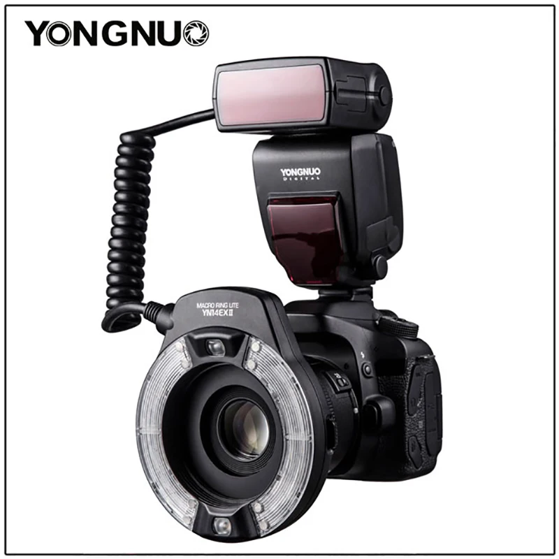 YongNuo YN14EX YN14EXII ttl макро-кольцевой светильник вспышка с адаптером кольцо Speedlite для Canon DLSR 550D 650D 5Ds 5Dsr 760D 5D 750D 6D