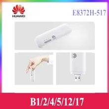 Huawei – clé WiFi 4G LTE E8372 E8372h 517, bandes 1/2/4/5/12/17, prise en charge de 10 utilisateurs Wifi avec antenne