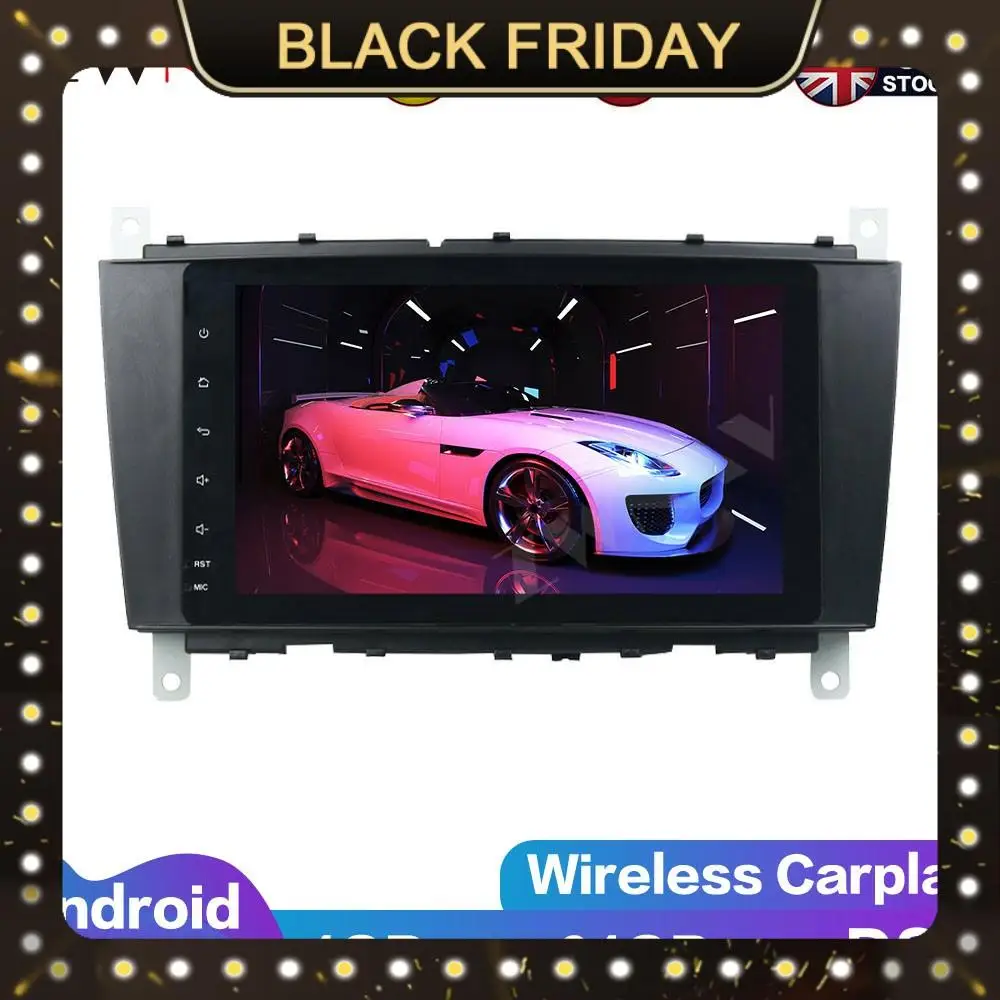 

Carplay Android 10 screen Car Multimedia DVD Player for BENZ C class WiFi GPS Navigation Auto Radio Audio Music Stereo Head unit