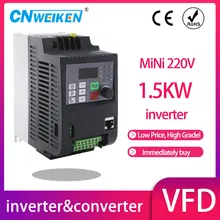 1,5 KW/2,2 KW/4KW einphasig 220v Eingang und drei-phase Ausgang motor speed controller frequenz Konverter VFD Inverter