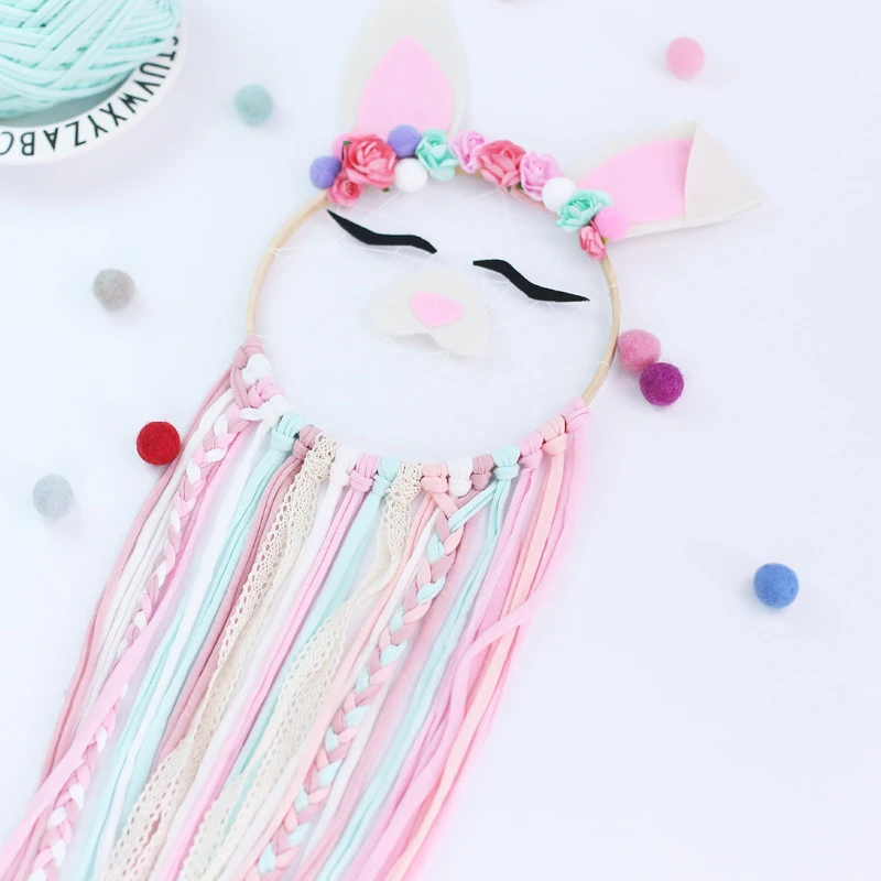 Подвеска с кроличьими ушками и кисточками настенное украшение для комнаты мечты