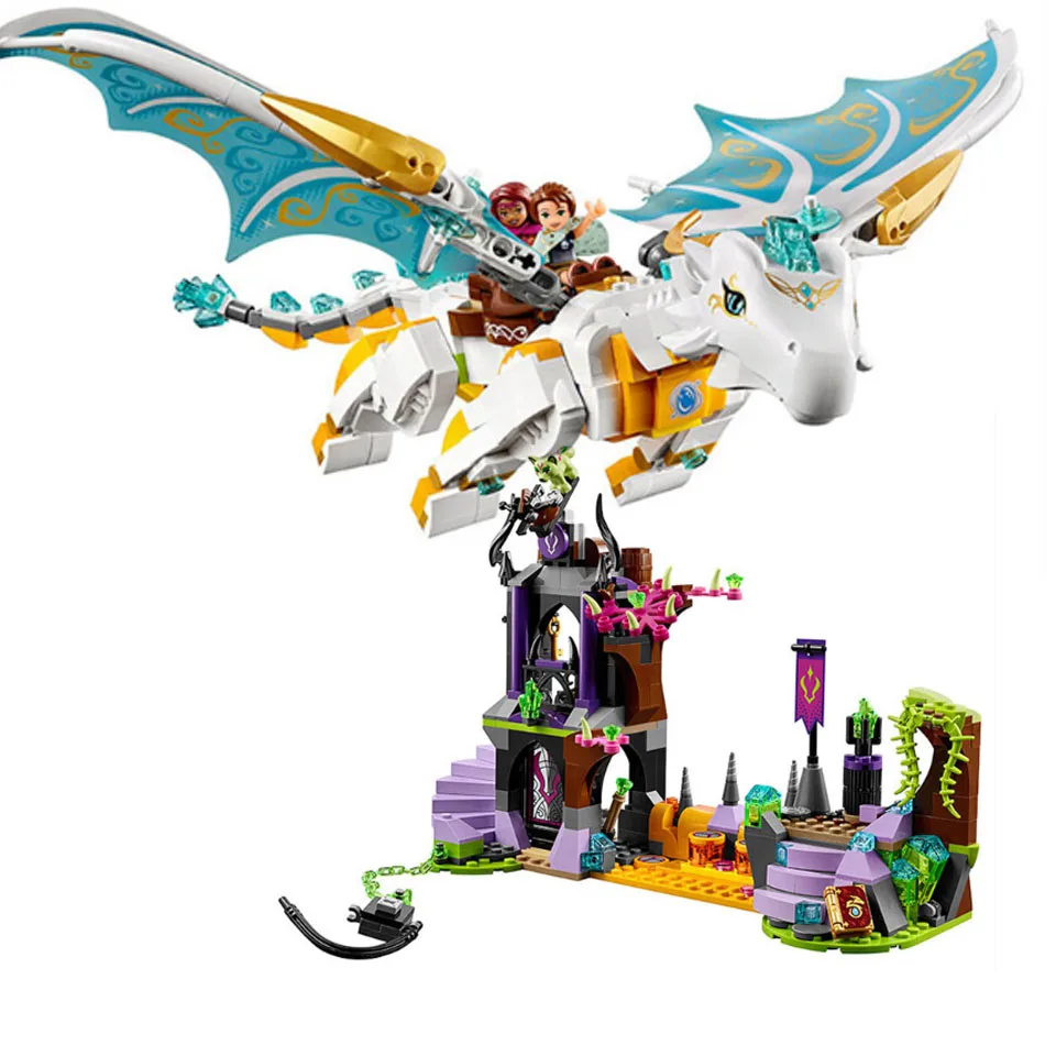 

In stock 41179 Toys Model 10550 Compatible Legoinglys Elves Long After The Rescue Cction Dragon Building Block Bricks Toy