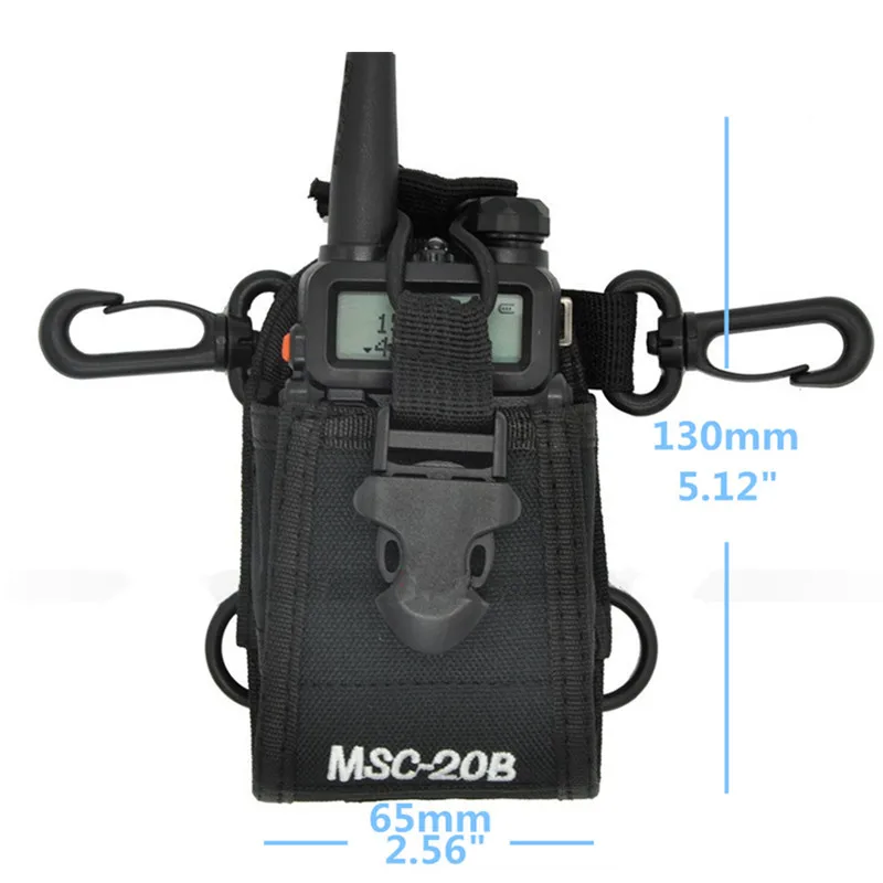 2 шт. MSC-20B нейлоновый мешок сумка для переноски для BaoFeng UV-5R UV-82 UV-9R плюс BF-888S TYT Mototrola KENWOOD иди и болтай Walkie Talkie радио