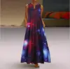 Women Long Maxi Dresses Female Summer Printing Sexy Dress Ladies Casual Vintage Loose Sleeveless Dress Plus Size Tank Vestidos ► Photo 3/6
