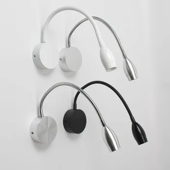 

New Led Wall Lamps 1/3w With Switch Ac90-260v Bedroom Bedside Light Direction Adjustable Reading Lamp Home Lighting Zbd0015