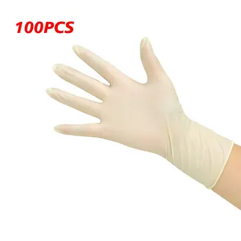 

100pcs Disposable Powderless Latex Gloves PVC Food Health Gloves Mechanic Laboratory Nitrile Gloves Household Garden Clean Tool