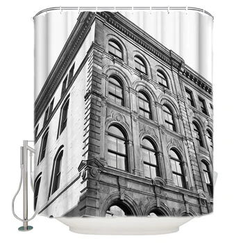 

Roman Architecture Polyester Fabric Shower Curtain