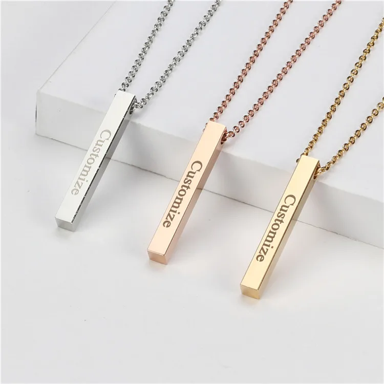 steel pendant necklace 