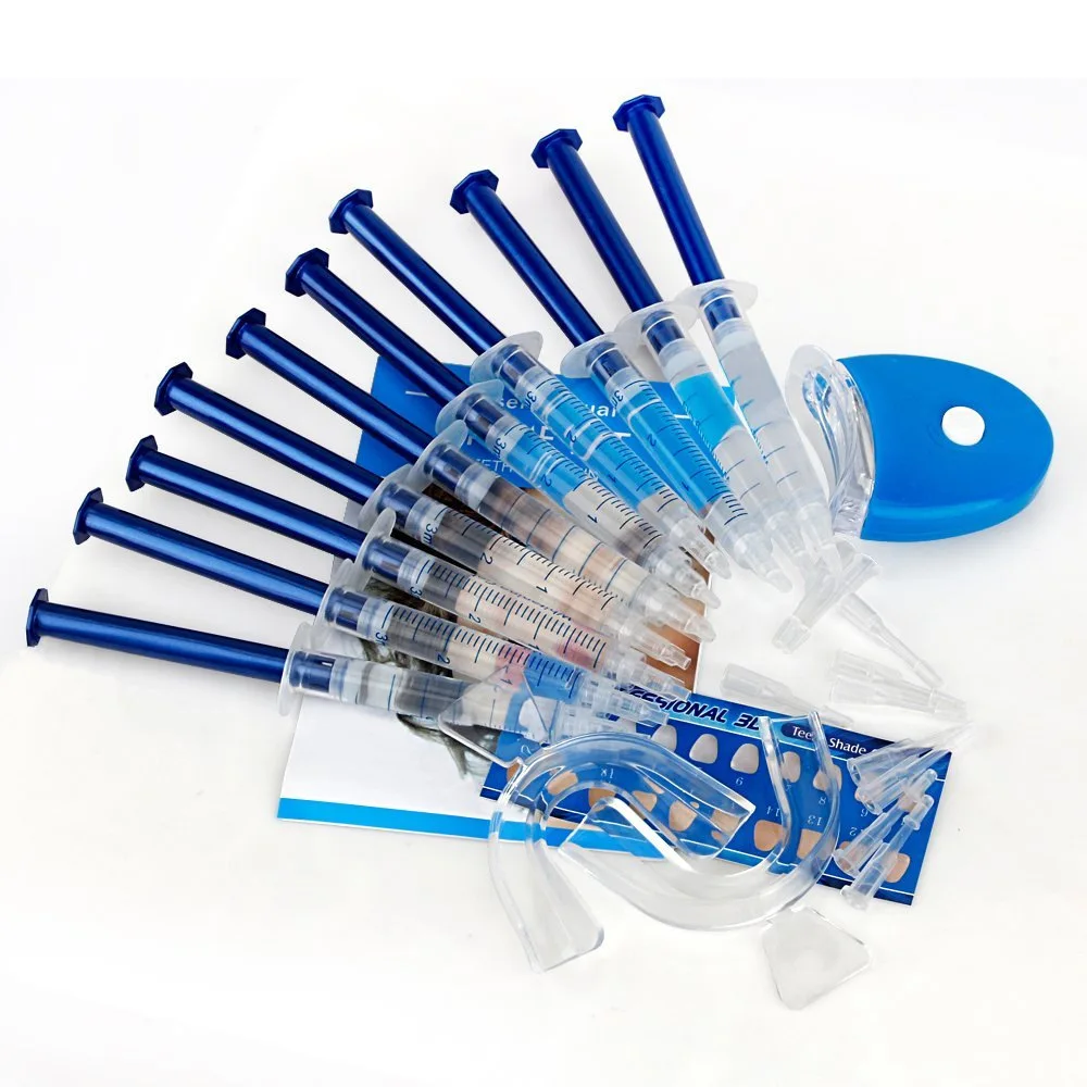 LED Teeth Whitening Kit Professional Peroxide Dental Bleaching System Oral Gel Kit Tooth Whitener Dental Equipment Bright Whiten