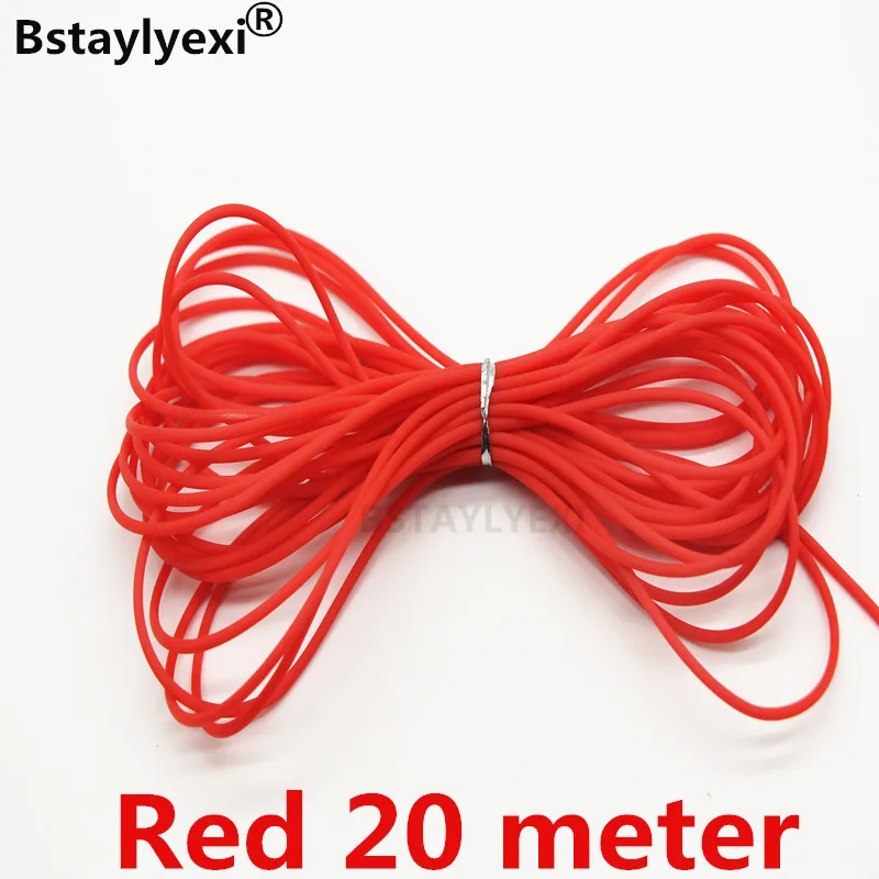 Colorful Decorative Jewelry Cord: 20m Memory Wire with 10m Hollow Rubber Tubing, 2mm Dia.