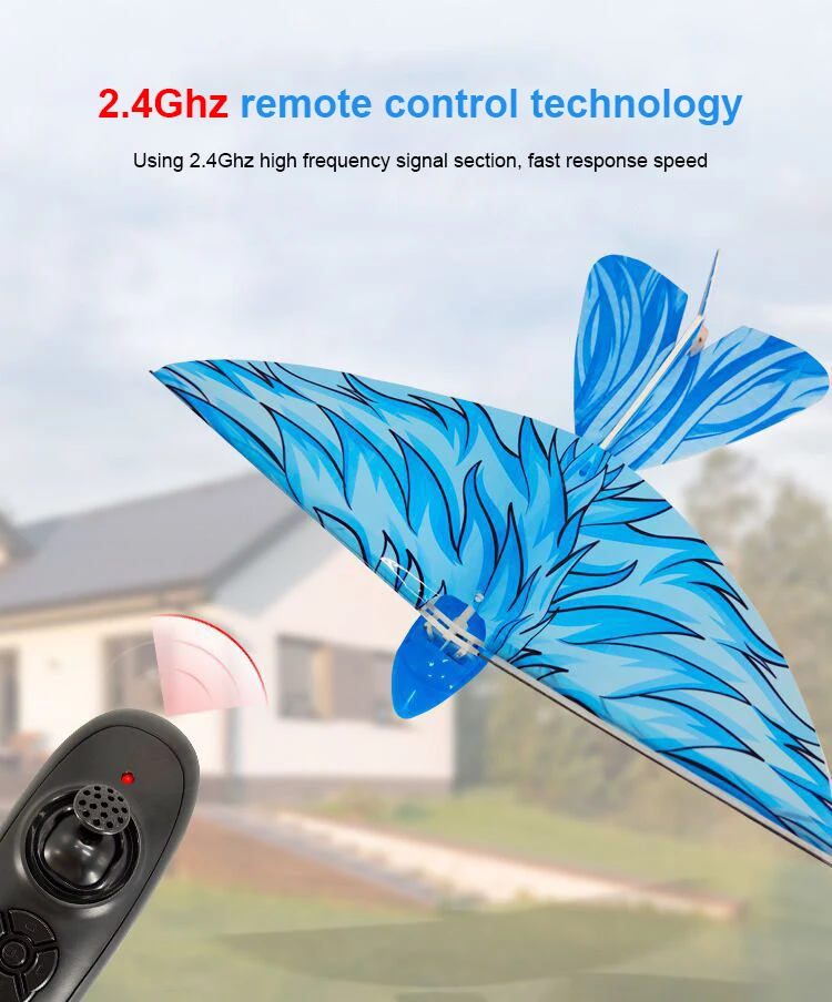 Mini Avión de pájaro volador de simulación con Control remoto, juguete educativo electrónico para niños, regalo de cumpleaños, moda TSLM1