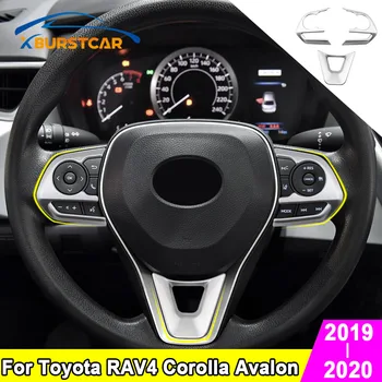 

Xburst Car Styling for Toyota RAV4 RAV 4 Corolla Avalon 2019 2020 Car Steering Wheel Button Panel Cover Trim Sticker Accessories
