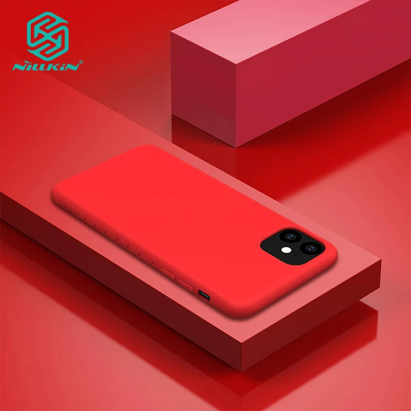 Красный Nillkin ТПУ чехол для iPhone 11 силиконовая гладкая защитная задняя крышка мягкие цветные чехлы - Цвет: Красный