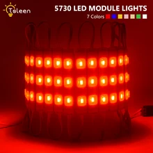 Супер яркий 60 светодиодов 43 Вт Dc 12 В Smd 5730 светодиодный модуль света Ip65 водонепроницаемый цветной рекламный щит Декор линзы лампа декоративное освещение