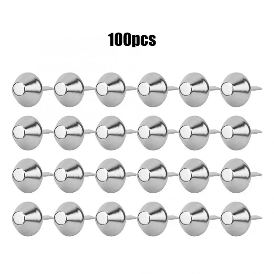 100 шт. Серебряные Плоские ножки гвоздики|Принадлежности для рукоделия| |