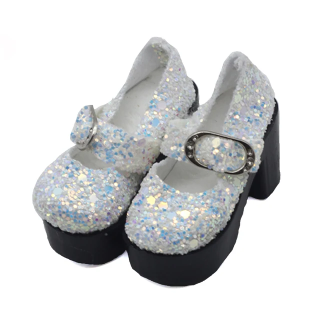 1 pair 1/4 BJD pu leather doll shoes for Little 16 inches Sharon doll clothing accessories toys 6.3*2.5cm 6