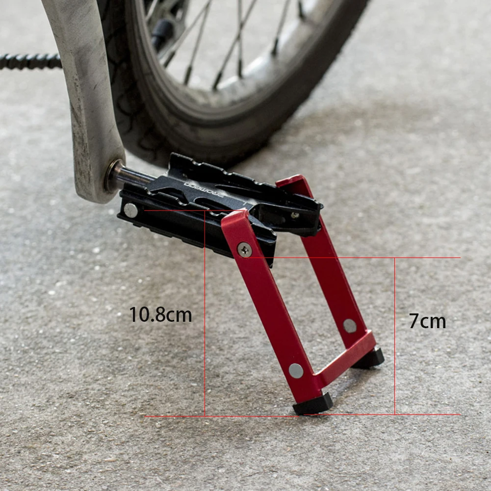 С Kickstand противоскользящая практичная велосипедная педаль алюминиевая Съемная крышка из сплава горная стабильная подставка дорожная поддерживающая велосипедная часть
