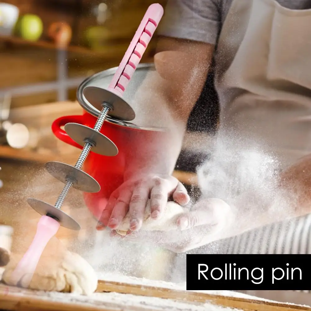 AdjustableRolling Pin многофункциональная ломтерезка для хлеба, форма для лапши, решетчатая режущая машина, подходит для резки пасты, пиццы
