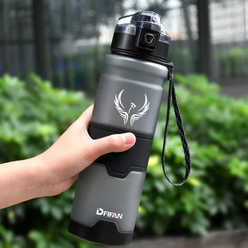 

Explosion Sports Water Bottles 1L Outdoor Travel Portable Leakproof Tritan plastic My Drink Bottle BPA Free hydro flask