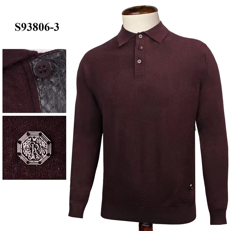 Billionaire/свитер из змеиной кожи на молнии для мужчин; Новинка года; зимняя деловая мода; плотная M-4XL с вышивкой в английском стиле; - Цвет: Brown