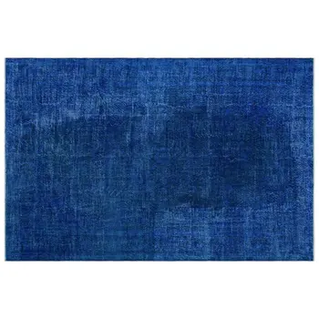 

Handmade Blue Vintage Overdyed Turkish Area Rug 213x333 Cm-6'12''X10'11''