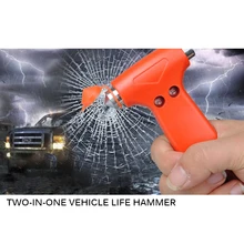 2 в 1 автомобиль аварийный безопасный выход молоток стекло окна Выключатель режущий инструмент