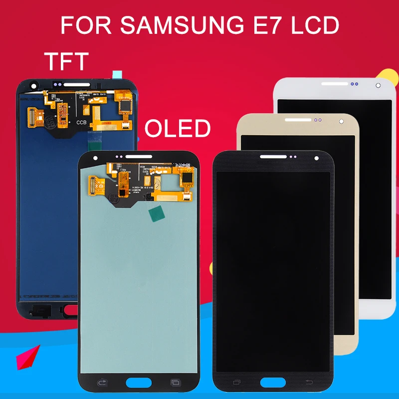 

Dinamico OLED E700 Lcd For Samsung Galaxy E7 Lcd Touch Panel Screen Digitizer Assembly E7000 Display Free Shipping With Tools