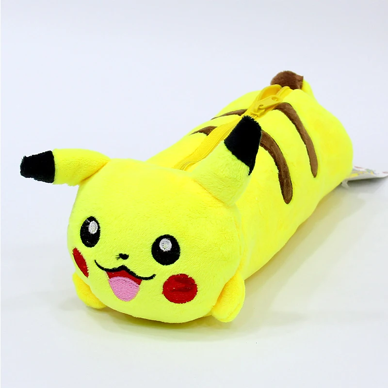 Плюшевый чехол-карандаш Takara Tomy Pokemon Pikachu, сумка-карандаш с рисунком, канцелярские принадлежности, офисные школьные принадлежности, подарок на Рождество, день рождения