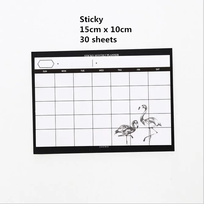 sticky 30sheets Sharkbang 30 листов милый липкий блокнот для заметок ежедневный ежемесячный Органайзер блокнот бумажная бумага школьные канцелярские принадлежности - Цвет: sticky 30sheets