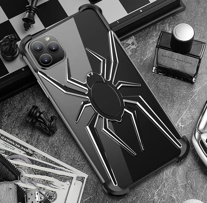 Sipder Elements Алюминиевый металлический бампер чехол для iPhone 11 Pro Max роскошный противоударный жесткий чехол для Apple iPhone 11/Pro/Max