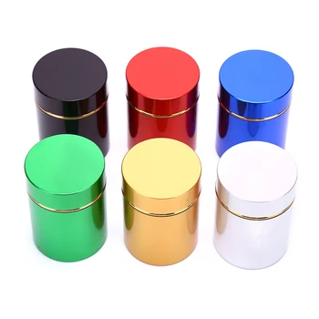 

Smell Proof Container Aluminum Herb Stash Metal Sealed Can Tea Strage Bottles Jars Boxes