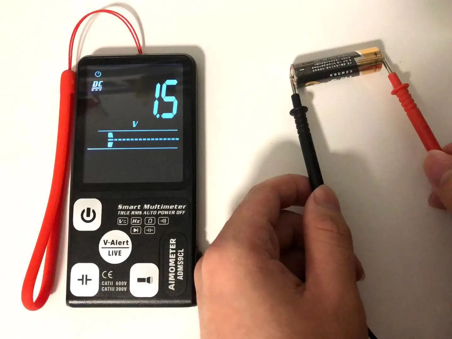 Цифровой мультиметр тестер Большой 3," ЖК-дисплей 3 он-лайн Дисплей AIMOMETER ADMS9CL вольтметр цифровой мультиметр переменного тока постоянного тока Напряжение бесконтактная проверка напряжения переменного Ом Гц конденсатор с алюминиевой крышкой, Диод