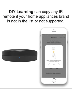 

R6 WiFi-IR Smart Home Remote Controller Tuya Universal Smart Remote Control for Air Conditioner TV for Alexa Google Household