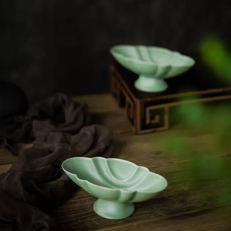 Китайский чай династия песен Ying Qing(Celadon) кунгфу чайные чашки лодка стиль керамическая чашка пуэр