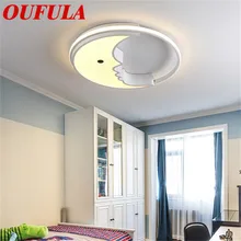 OULALA – plafonnier en forme de lune pour enfants, design moderne, idéal pour la chambre à coucher ou la maternelle