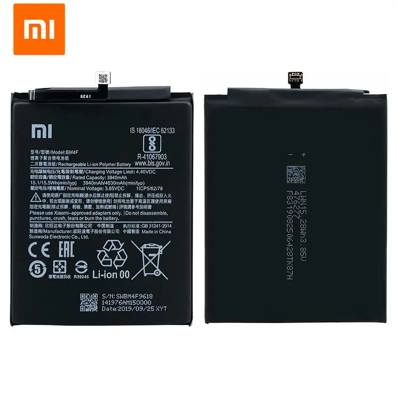 Xiao Mi аккумулятор BM4F 4030 мАч для Xiao Mi CC9e CC9 CC9 E высококачественный Сменный аккумулятор для телефона