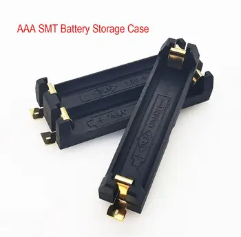 

1/2 Slot AAA Battery Holder SMD SMT Battery Box With Bronze Pins DIY Lithium Battery Spring Box